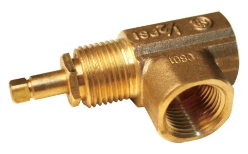 Blue Flame 0.5 in. Polished Brass Straight Valve Body
