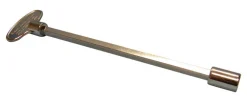 Blue Flame Silver Polished Chrome Zinc Gas Valve Key