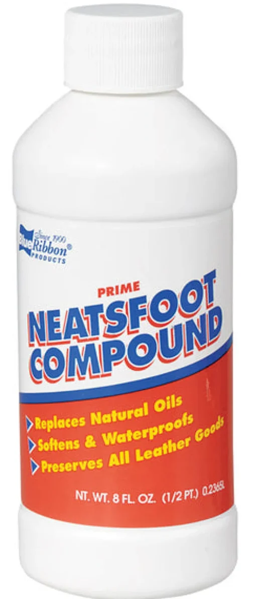 Blue Ribbon Combination Neatsfoot Oil Liquid 8 oz. for All Leather Goods (Pack of 6)