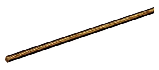 Boltmaster 1/4 in. Dia. x 12 in. L Threaded Brass Rod 1 pk
