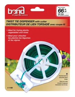 Bond Green Coated Wire Ties (Pack of 10)
