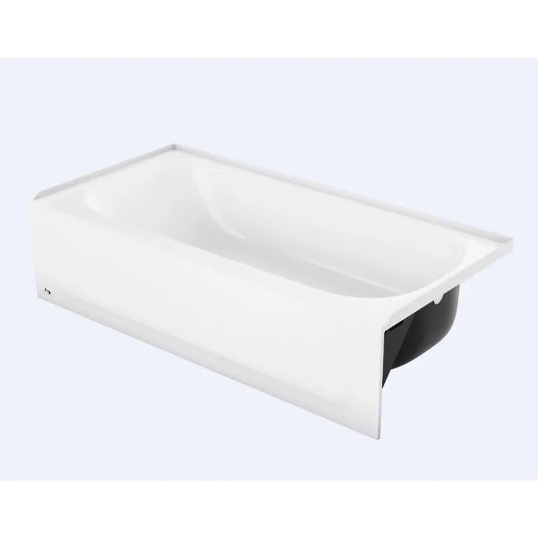 Bootz 14.25 in. H X 30 in. W X 60 in. L White Bathtub