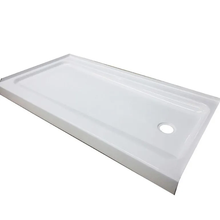 Bootz 4 in. H X 32 in. W X 60 in. L White Shower Base