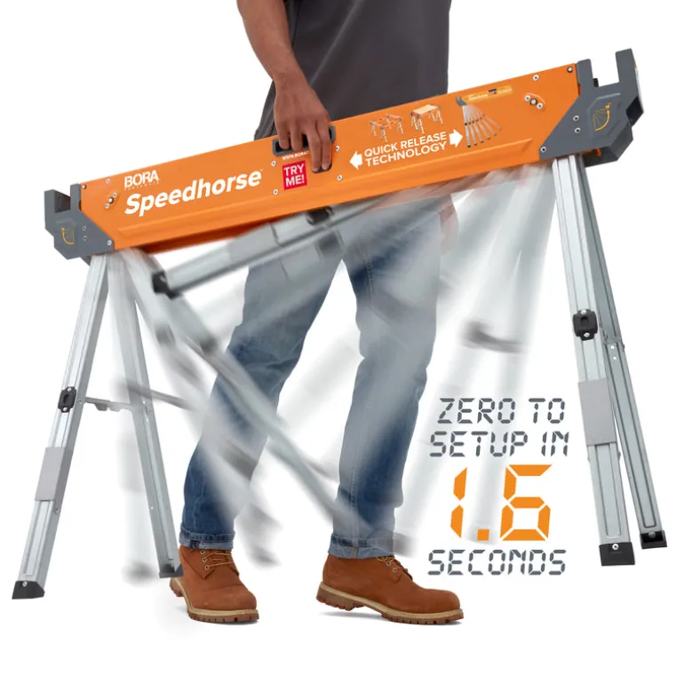 Bora Portamate 31.5 in. H x 45 in. D Speedhorse Sawhorse 1500 lb. capacity 1 pc.