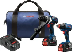 Bosch 18V CORE Cordless Brushless 2 Tool Hammer Drill and Impact Driver Kit
