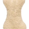Boss Pet Digger's White Plush Bone Fleece Bone Dog Toy Large 1 pk
