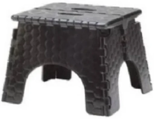 B&R Plastics E-Z Foldz 9 in. H X 10.6 in. W X 10.6 in. D 300 lb. capacity 1 step Resin Folding Step