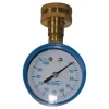 Brady 2 in. Brass Pressure Gauge 100 psi