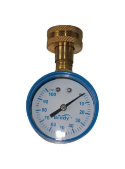 Brady 2 in. Brass Pressure Gauge 100 psi