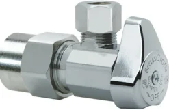 BrassCraft 1/2 in. CPVC outlets X 3/8 in. Compression Brass Angle Stop Valve