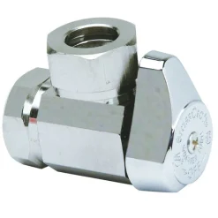 BrassCraft 1/2 in. FPT outlets X 1/2 in. MPT Brass Shut-Off Valve