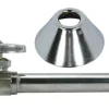 BrassCraft 1/2 in. FPT outlets X 3/8 in. MPT Brass Shut-Off Valve