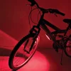 Brightz ABS Plastics/Electronics Red LED Bicycle Light with 1-Constant & 3-Flashing 3 AA Battery