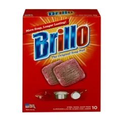 Brillo Heavy Duty Steel Wool Pads For Multi-Purpose 10 pc.