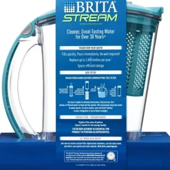 Brita Stream 10 cups Blue Water Pitcher