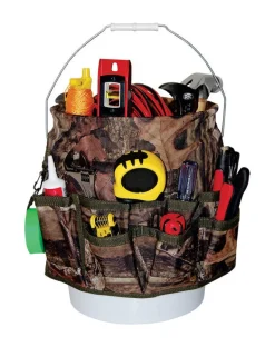 Bucket Boss Camo Bucketeer 12 in. L x 12 in. W x 11-1/2 in. H Bucket Tool Organizer 30 pocket Mossy Oak
