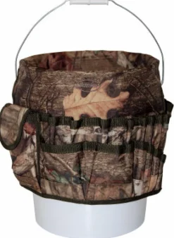 Bucket Boss Camo Bucketeer 12 in. L x 12 in. W x 11-1/2 in. H Bucket Tool Organizer 30 pocket Mossy Oak