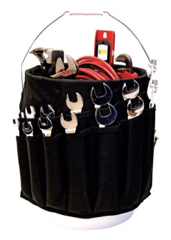 Bucket Boss Black 44-Pocket Bucket Organizer 12 L x 11-1/2 H x 12 W in.