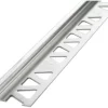 Bullnose Alum 3/8x8 Brt
