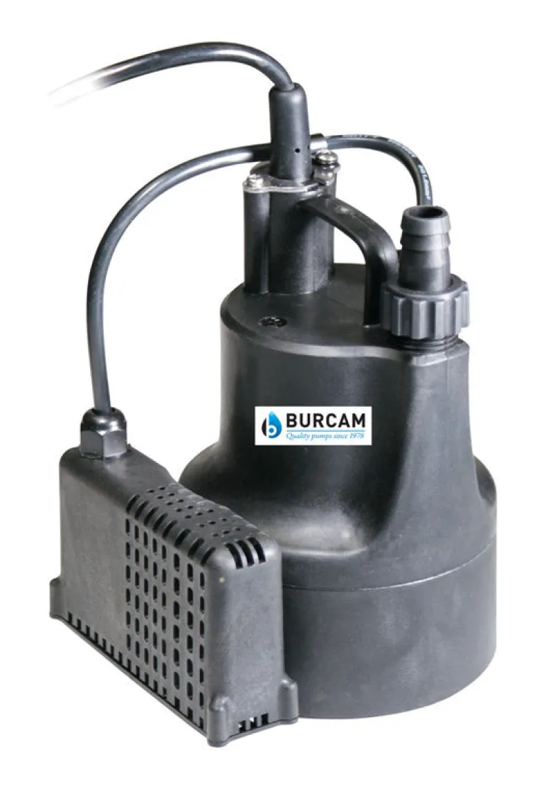 Burcam 1/6 HP 740 gph Thermoplastic Electronic Switch Bottom AC Utility Pump