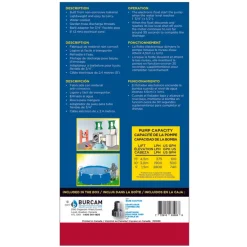 Burcam 1/6 HP 740 gph Thermoplastic Electronic Switch Bottom AC Utility Pump