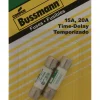 Bussmann 15, 20 amps Time Delay Cartridge Fuse 2 pk (Pack of 2)