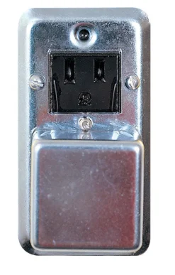 Bussmann 15 amps 125 V Gray Outlet 1 pk