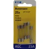 Bussmann 25 amps AGC Mini Automotive Fuse 5 pk (Pack of 5)