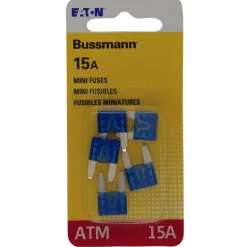 Bussmann 15 amps ATM Mini Automotive Fuse 5 pk