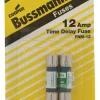 Bussmann 12 amps Dual Element Time Delay Fuse 2 pk