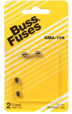 Bussmann 10 amps Fast Acting Glass Fuse 1 pk