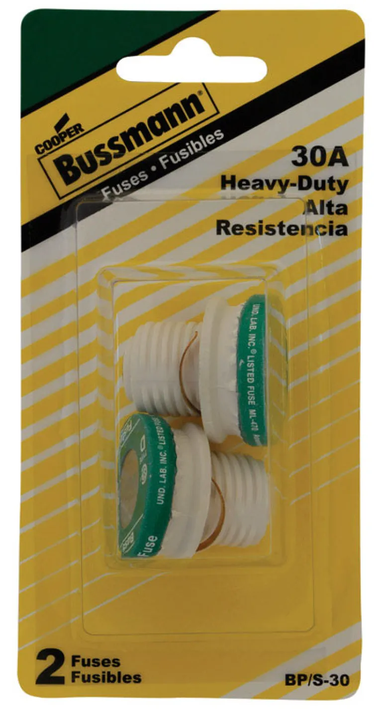 Bussmann 30 amps Type S Plug Fuse 2 pk