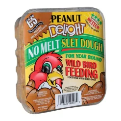 C & S Peanut Delight Assorted Species Wild Bird Food Beef Suet 11.75 oz. (Pack of 12)