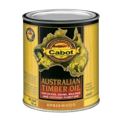 Cabot 140-3457 QT 1 Quart Amberwood Australian Timber Oil® For Outdoors (Pack of 4)