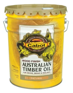 Cabot Australian Timber Oil Low VOC Transparent Natural Oil-Based Australian Timber Oil 5 gal