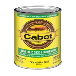 Cabot Semi-Solid Tintable Oil-Based Natural Oil/Waterborne Hybrid Deck & Siding Stain (Pack of 4)