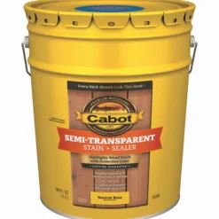Cabot Semi-Transparent Tintable 16306 Neutral Base Oil-Based Deck and Siding Stain 1 qt. (Pack of 4)