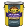 Cabot Solid 0812 Ultra White Water-Based Acrylic Solid Color Acrylic Deck Stain 1 gal. (Pack of 4)