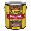 Cabot Solid Tintable 1806 Neutral Base Water-Based Acrylic Deck Stain 1 gal. (Pack of 4)