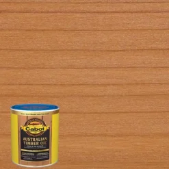 Cabot Transparent 19458 Honey Teak Oil-Based Natural Oil/Waterborne Hybrid Australian Timber Oil (Pack of 4)