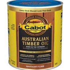 Cabot Transparent 19459 Mahogany Flame Oil-Based Natural Oil/Waterborne Hybrid Australian Timber Oil (Pack of 4)