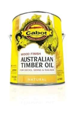 Cabot Transparent 19400 Neutral Oil-Based Natural Oil/Waterborne Hybrid Australian Timber Oil 1 gal. (Pack of 4)