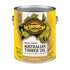 Cabot Transparent 19400 Neutral Oil-Based Natural Oil/Waterborne Hybrid Australian Timber Oil 1 gal. (Pack of 4)