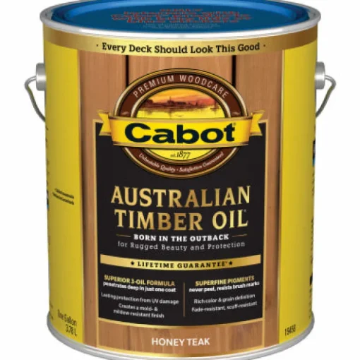 Cabot Transparent Honey Teak Oil-Based Australian Timber Oil 1 gal. (Pack of 4)