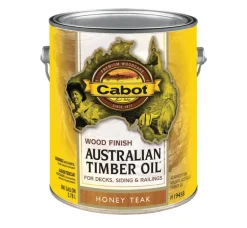 Cabot Transparent Honey Teak Oil-Based Australian Timber Oil 1 gal. (Pack of 4)
