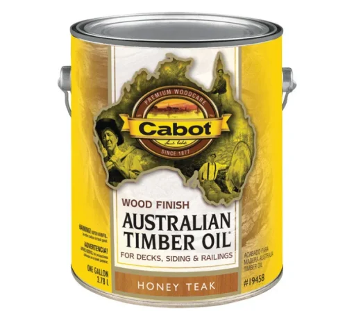 Cabot Transparent Honey Teak Oil-Based Australian Timber Oil 1 gal. (Pack of 4)