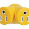 Camco 30 amps RV Generator Outlet Adapter 30-15A 1 pk