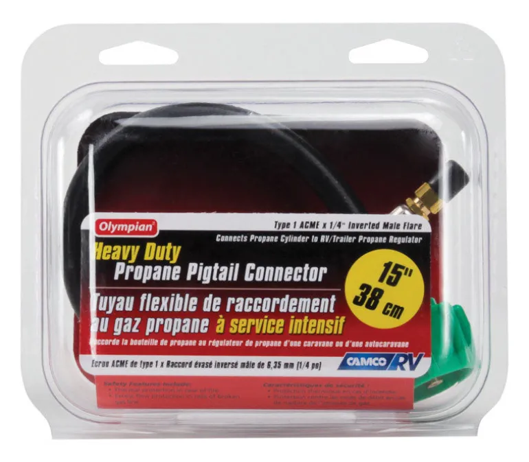 Camco 15 in. L Pigtail Propane Hose Connector 1 pk
