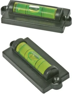 Camco Black Plastic Vial Level 1 H x 2-1/2 W in. for RV
