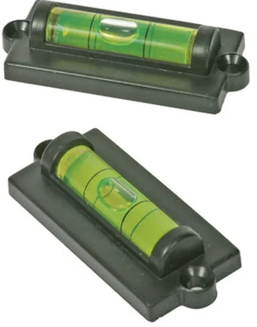 Camco Black Plastic Vial Level 1 H x 2-1/2 W in. for RV